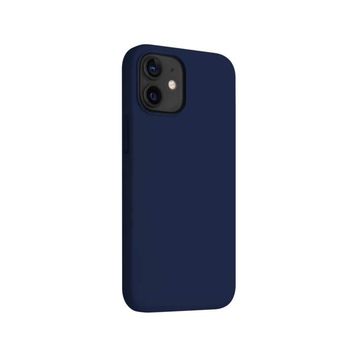 Anti-Shock Soft Gel Silicone Case for Apple iPhone 12 mini, Oxford Blue