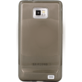 Coque pour Samsung Galaxy S2, silicone Gris Transparent