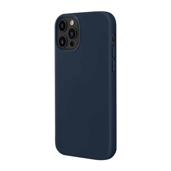 Coque en Gel de Silicone Doux pour iPhone 12 Pro Max, Bleu Oxford