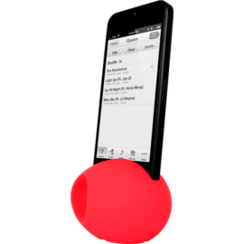 Oeuf Amplificateur de son pour Apple iPhone 6/6s/7/8/SE 2020, Rouge