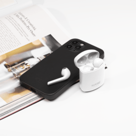 &Eacute;couteurs sans fil Sonik Lite On-Ear avec bo&icirc;tier de chargement, Blanc brilliant