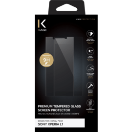 Premium Tempered Glass Screen Protector for Sony Xperia L1, Transparent