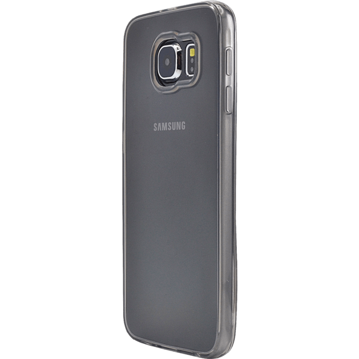 Coque silicone pour  Samsung Galaxy S6, Gris Transparent