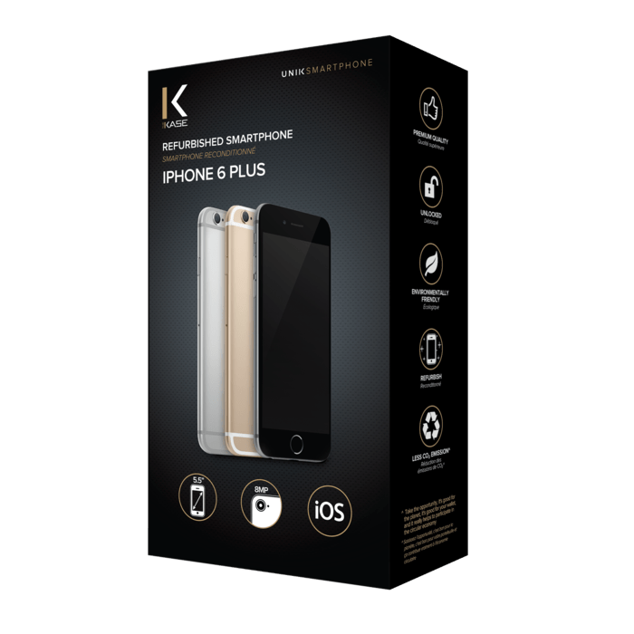 iPhone 6 Plus reconditionn&eacute; 64 Go, Argent, d&eacute;bloqu&eacute;