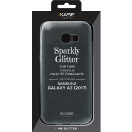 Coque slim pailletée étincelante pour Samsung Galaxy A3 (2017), Noir