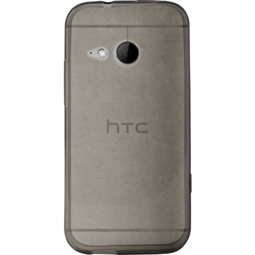 Coque silicone pour HTC One M8 mini 2, Gris Transparent