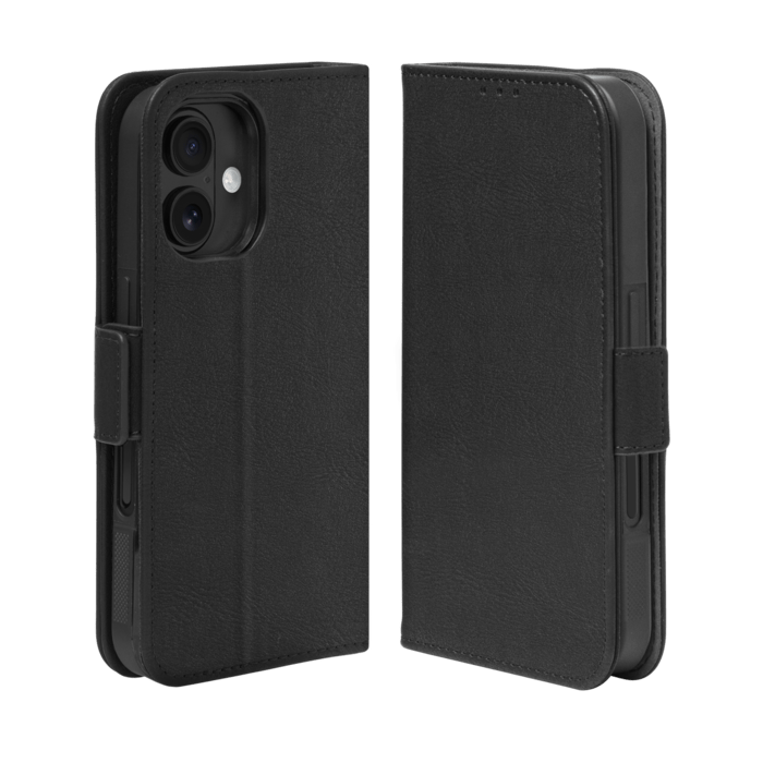 Etui & Coque robuste magn&eacute;tique 2-en-1 pour Apple iPhone 16, Noir Onyx