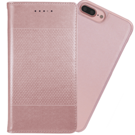Case 2-in-1 Magnetic Slim Wallet & Case for Apple iPhone 6 Plus/6s Plus/7 Plus/8 Plus, Rose Gold