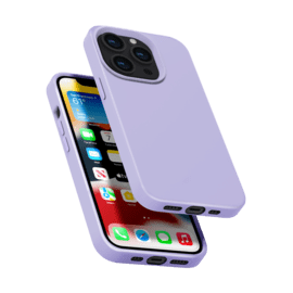 Coque antichoc en gel de silicone doux pour Apple iPhone 13 Pro, Violet Lilas