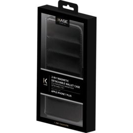 Étui portefeuille magnétique détachable 2-en-1 pour iPhone 6 Plus/ 6s Plus/ 7 Plus/8 Plus