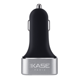 Chargeur universel de voiture double port charge rapide 48W (Power Delivery), Noir