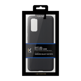 Coque en Gel de Silicone Doux pour Samsung Galaxy S20 FE/FE 5G, Noir satin
