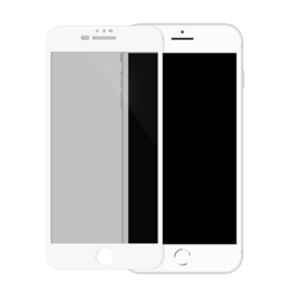 Protection d'écran en verre trempé Bord à Bord Incurvé pour Apple iPhone 6/6s/7/8 Plus, Blanc