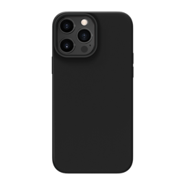 Coque antichoc en gel de silicone doux pour Apple iPhone 13 Pro Max, Noir satin