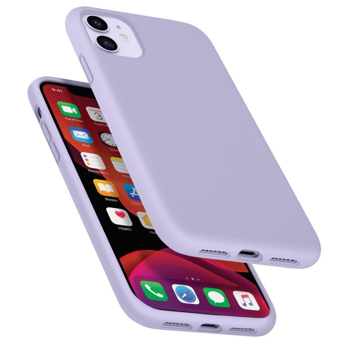 Anti-Shock Soft Gel Silicone Case for Apple iPhone 11, Lilac Purple