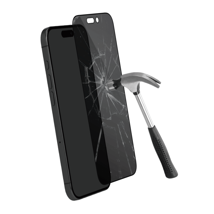 Protection d'&eacute;cran Priv&eacute;e en verre tremp&eacute; (60% verre tremp&eacute; recycl&eacute;) pour Apple iPhone 16 Pro Max, Noir