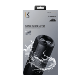 Enceinte &eacute;tanche portable Bluetooth Sonik Surge Ultra (IPX7), Noir de jais