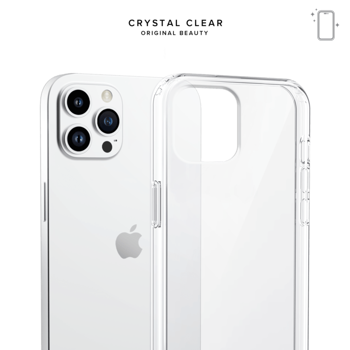 Coque hybride invisible pour Apple iPhone 12/12 Pro, Transparente