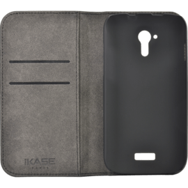 Coque clapet avec pochettes CB pour Wiko Cink Five, Noir