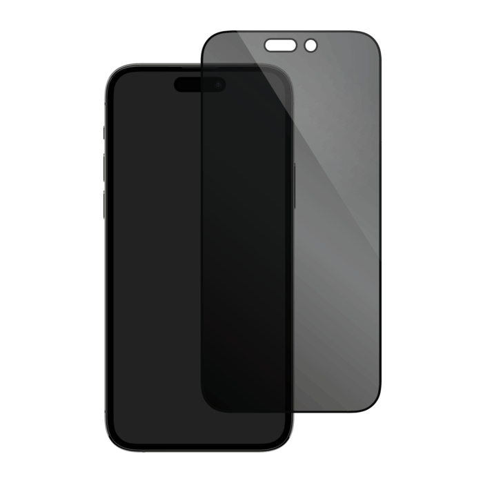 Protection d'&eacute;cran Priv&eacute;e en verre tremp&eacute; (60% verre tremp&eacute; recycl&eacute;) pour Apple iPhone 16 Pro Max, Noir