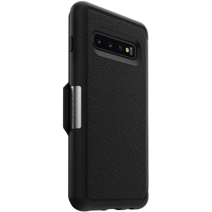 Otterbox Strada Series Coque Clapet pour Samsung Galaxy S10, Noir C&eacute;leste