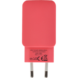 Caricatore universale doppio USB (EU) 3.1A, corallo
