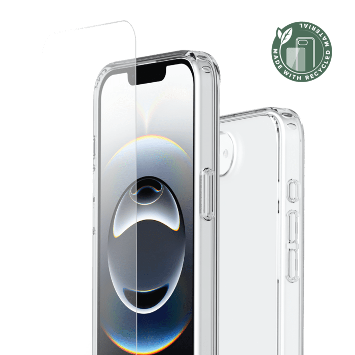 Pack combin&eacute; 2 en 1 (Coque hybride invisible, &Eacute;cran en verre tremp&eacute; de qualit&eacute; sup&eacute;rieure) pour Apple iPhone 16e/17e, Transparente