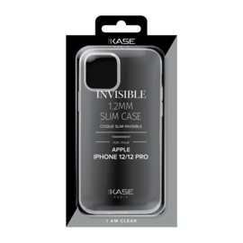 Coque Slim Invisible pour Apple iPhone 12/12 Pro 1,2mm, Transparente