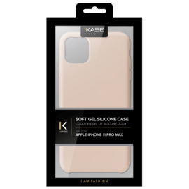 Coque en Gel de Silicone Doux pour Apple iPhone 11 Pro Max, Rose Sable