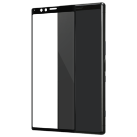 Protection d'écran en verre trempé Bord à Bord Incurvé pour Sony Xperia 1, Noir