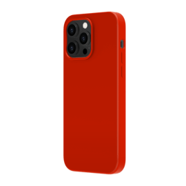 Coque antichoc en gel de silicone doux pour Apple iPhone 14 Pro Max, Rouge Ardent