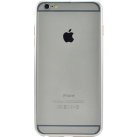 Bumper arrondi métallique pour Apple iPhone 6 Plus, Argent lisse