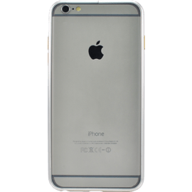 Bumper arrondi m&eacute;tallique pour Apple iPhone 6 Plus, Argent lisse