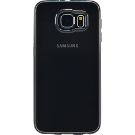 Coque silicone pour  Samsung Galaxy S6, Gris Transparent