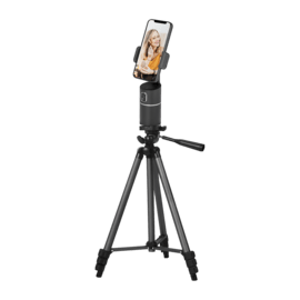 Auto-Tracking 360° Smartphone Selfie Stand, Midnight Black