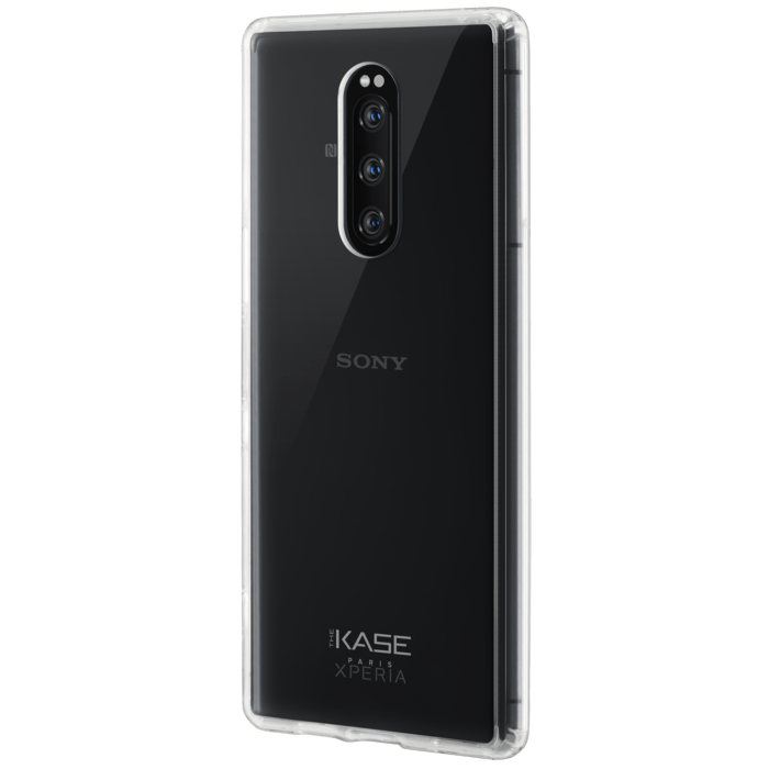 Coque hybride invisible pour Sony Xperia 1, Transparente