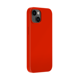 Coque antichoc en gel de silicone doux pour Apple iPhone 14, Rouge Ardent