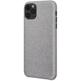 Coque en tissu pour Apple iPhone 11 Pro Max, Gris Sabre