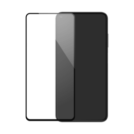 Protection d'écran en verre trempé (100% de surface couverte) pour Xiaomi Redmi Note 9, Noir