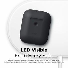 Airpod Protection en  Silicone /  Noir