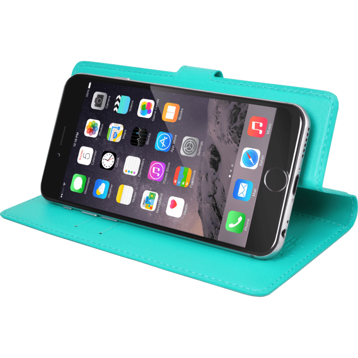 Coque clapet Universelle pour Smartphone (jusqu &agrave; 4.7 pouce), Turquoise
