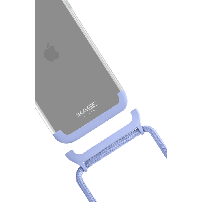 Bandoulière détachable et support 2-en-1 pour Apple iPhone 12 Pro Max, Violet Lilas