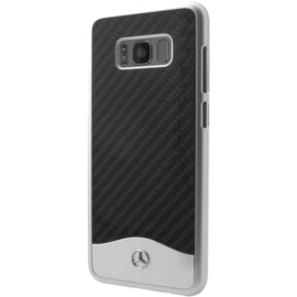 Case Mercedes-Benz Wave V Genuine carbon & Aluminium case for Samsung Galaxy S8, Black