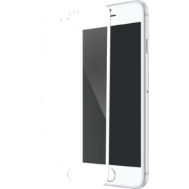 Protection d'&eacute;cran en verre tremp&eacute; (100% de surface couverte) pour Apple iPhone 6 Plus/6s Plus/7 Plus/8 Plus, Blanc