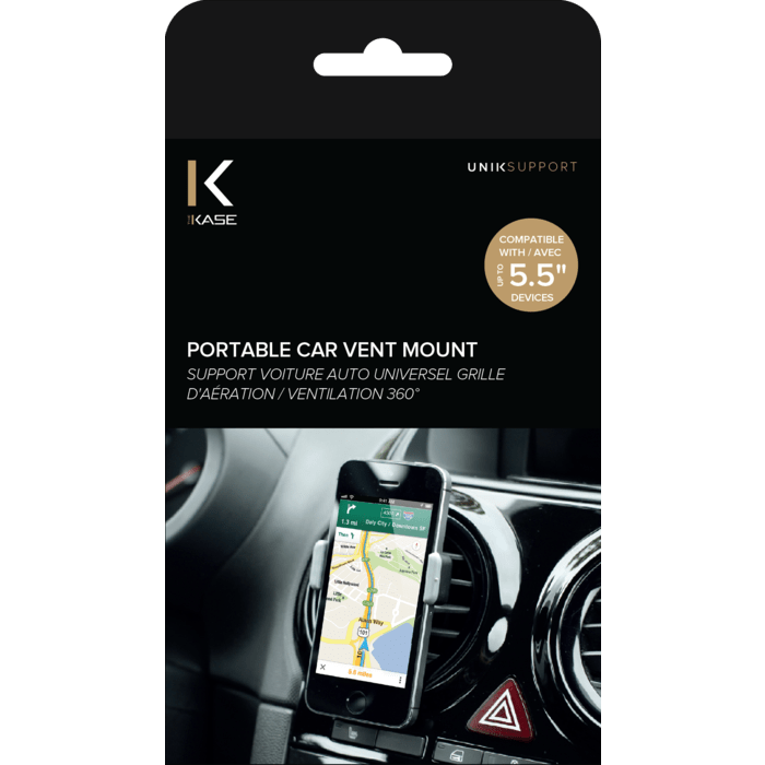 Support Voiture Auto Universel Grille d A&eacute;ration (Jusqu &agrave; 5.5 Pouce)