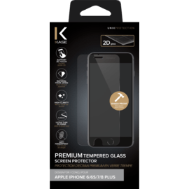 Premium Tempered Glass Screen Protector for Apple iPhone 6 Plus/6s Plus/7 Plus/8 Plus, Transparent
