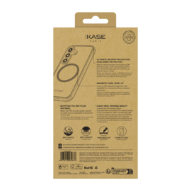 Coque antichoc magn&eacute;tique invisible Fabriqu&eacute; Avec du 75% Plastique Recycl&eacute; pour Samsung Galaxy S25 5G, Transparente