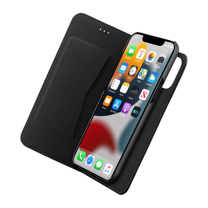 &Eacute;tui et Coque slim magn&eacute;tique 2-en-1 GEN 2.0 pour Apple iPhone 13 Pro Max, Noir