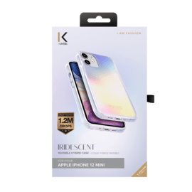 Coque hybride invisible iridescente pour Apple iPhone 12 mini, Iridescente