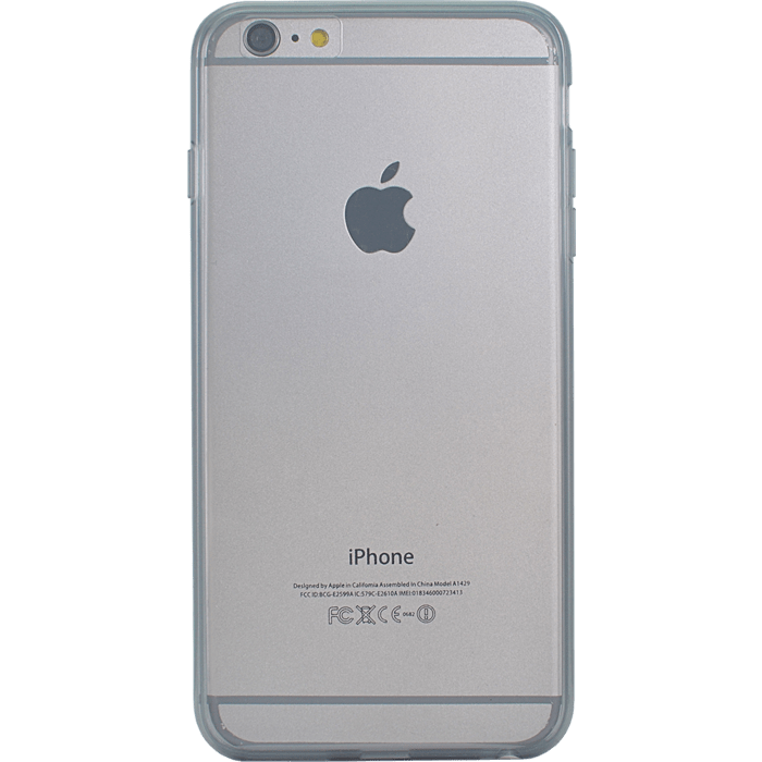 Coque slim transparente pour Apple iPhone 6 Plus/6s Plus, Noir